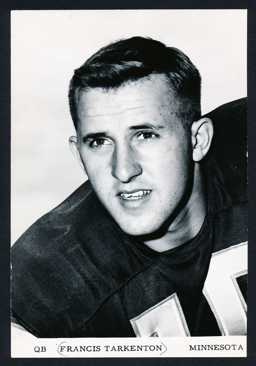 Lot # 537: 1961 Fran Tarkenton, 