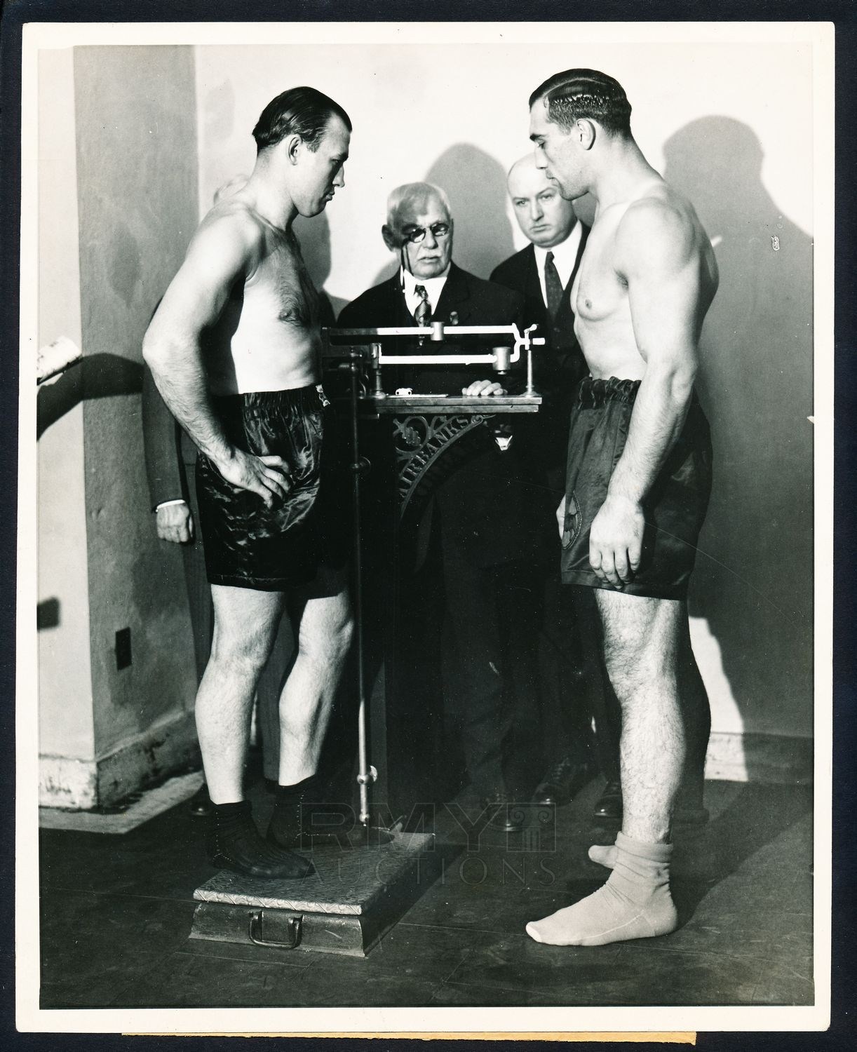 Lot # 607: 1931 Jack Sharkey vs Primo Carnera, 