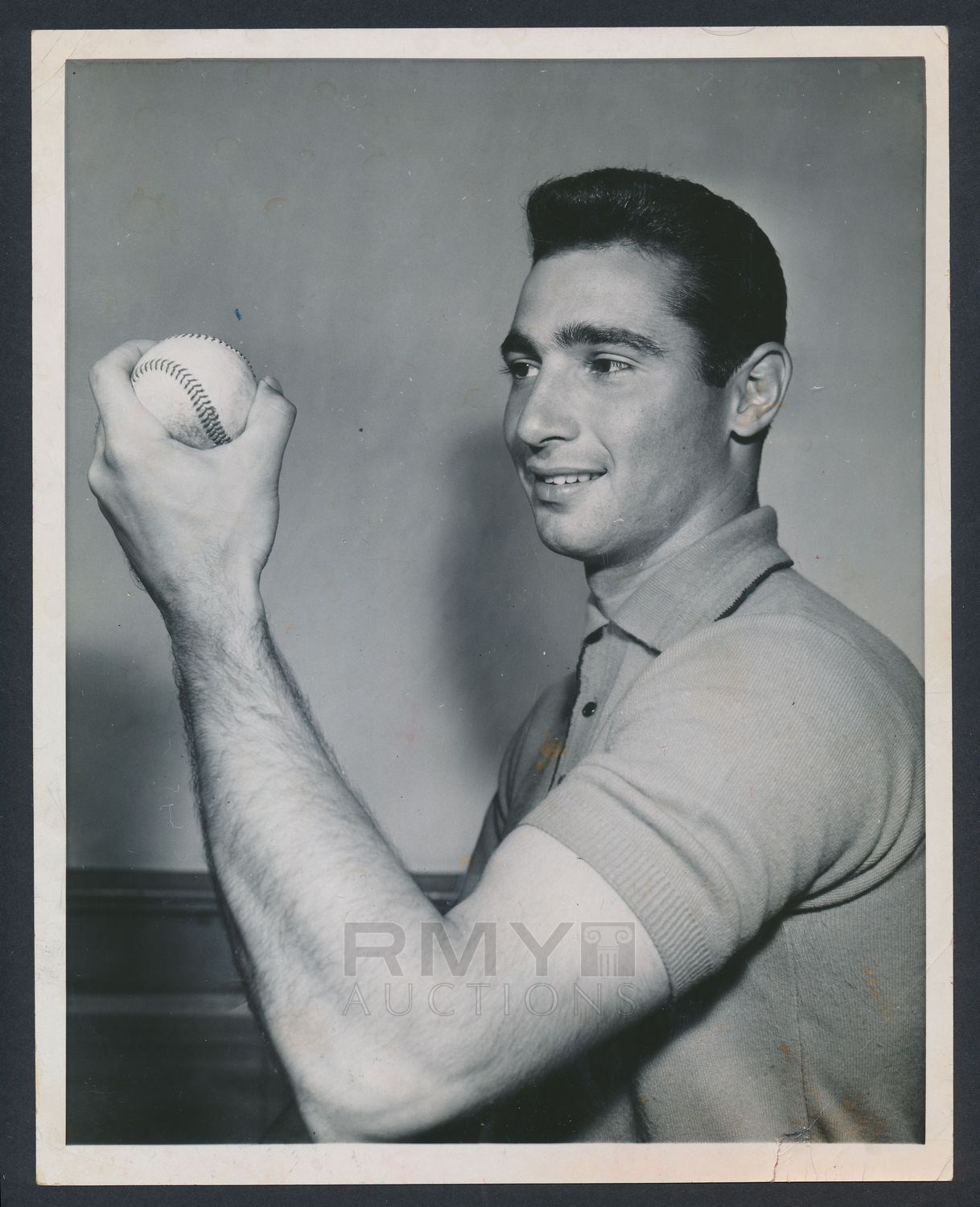 Lot 451 1957 sandy koufax the left arm of god artistic photo of