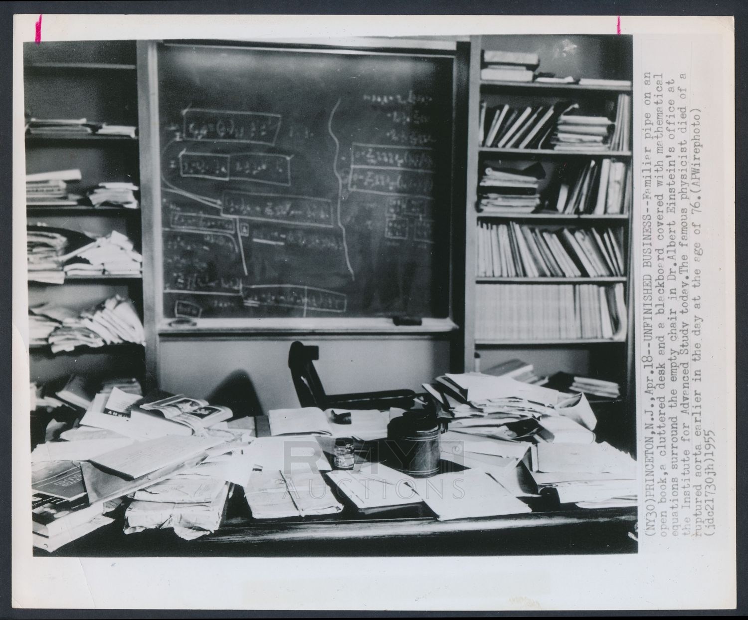 Lot 361 1955 Albert Einstein S Desk The Work Of A Genius Left