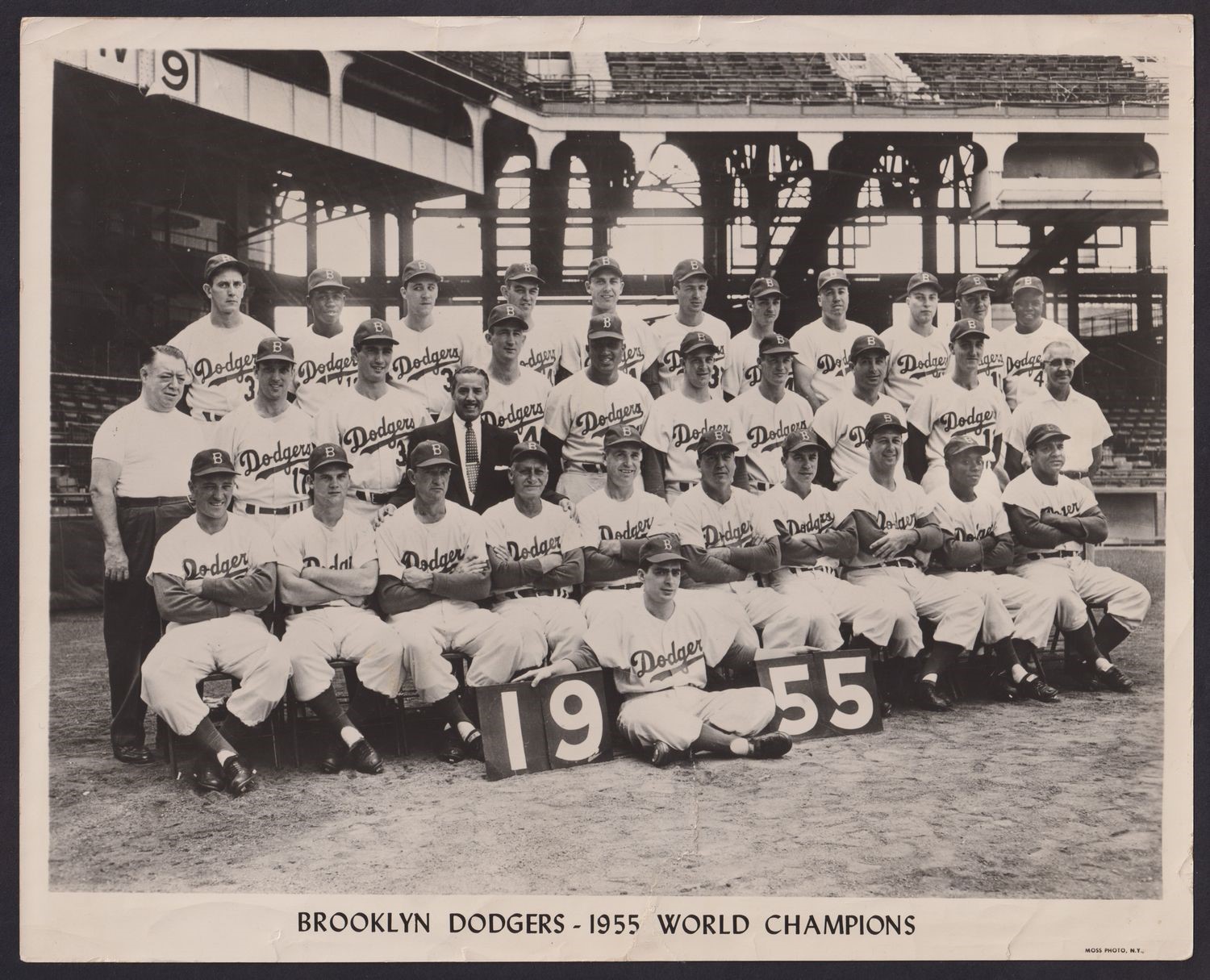 1955 Brooklyn Dodgers Football Team Type 1 Original Photograph