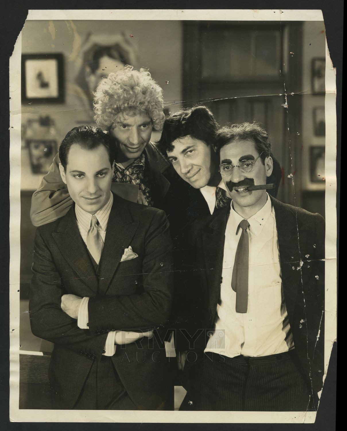 Lot # 672: 1931 "The Four Marx Brothers", Paramount Studios Photograph ...