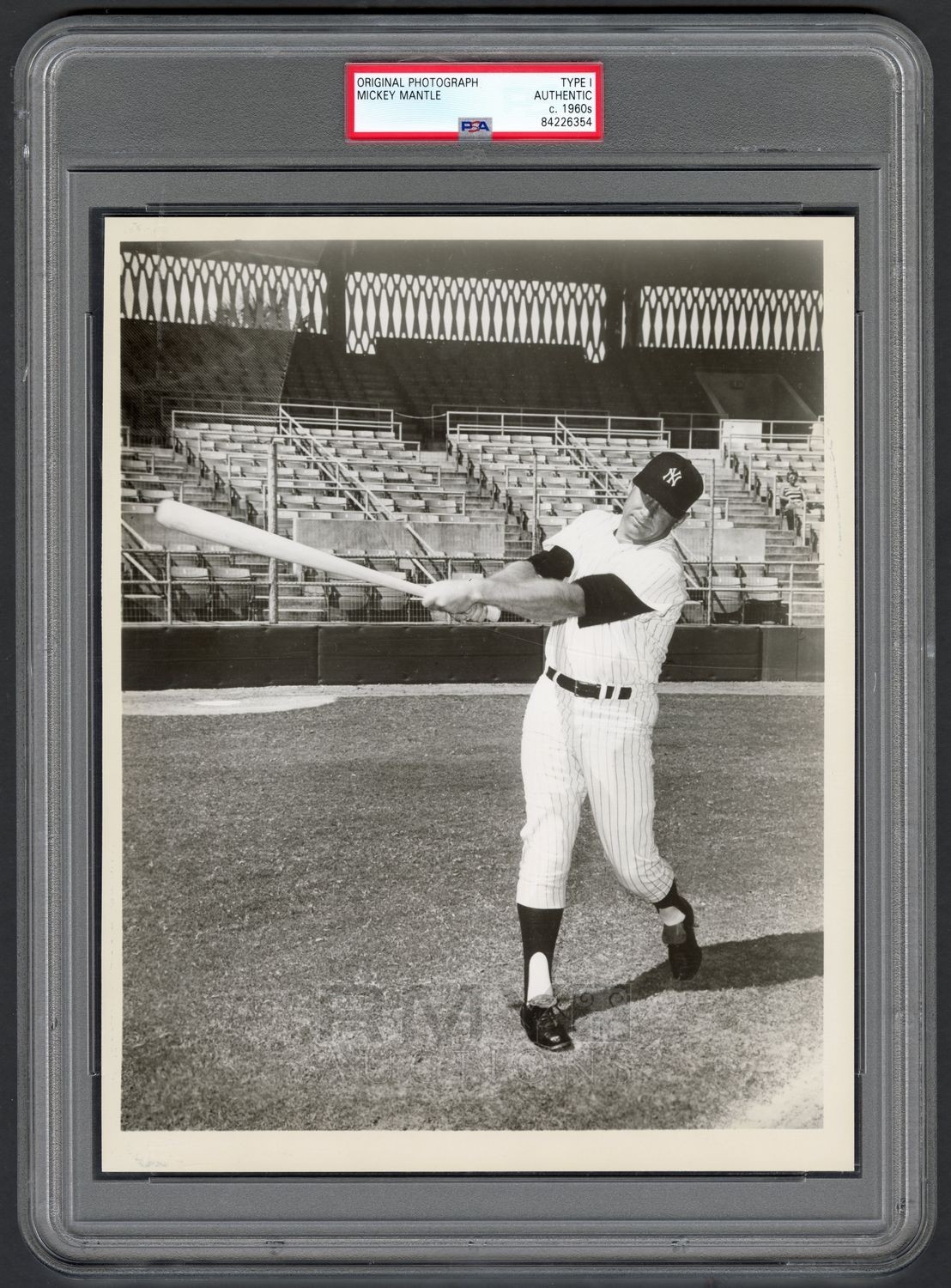 Lot # 88: 1960's Mickey Mantle, "Shows Off His Legendary Swing" Vintage ...