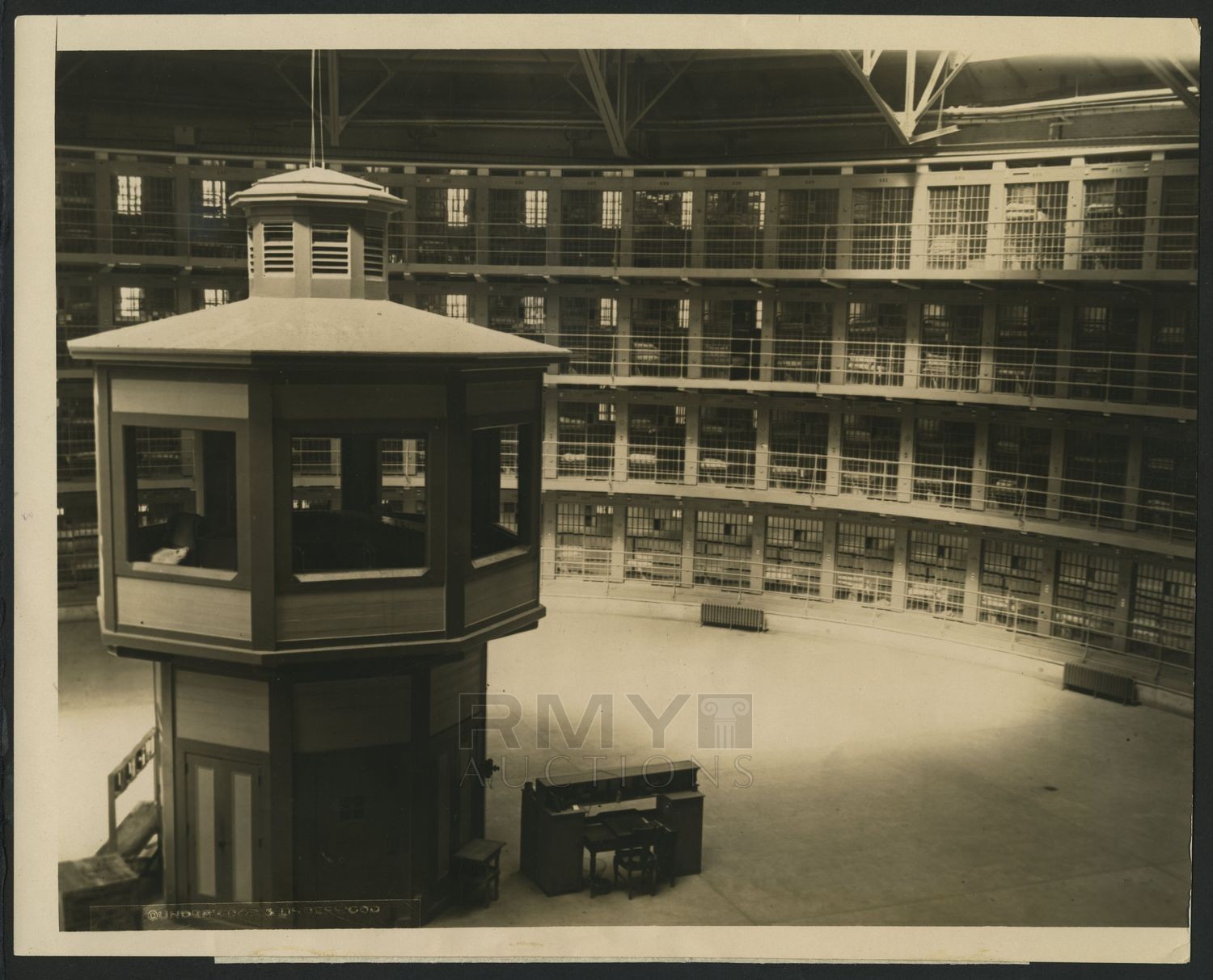 Lot 785 1924 Modern Cells At Illinois Prison Artistic Photo From   Item 68735 1 142760 