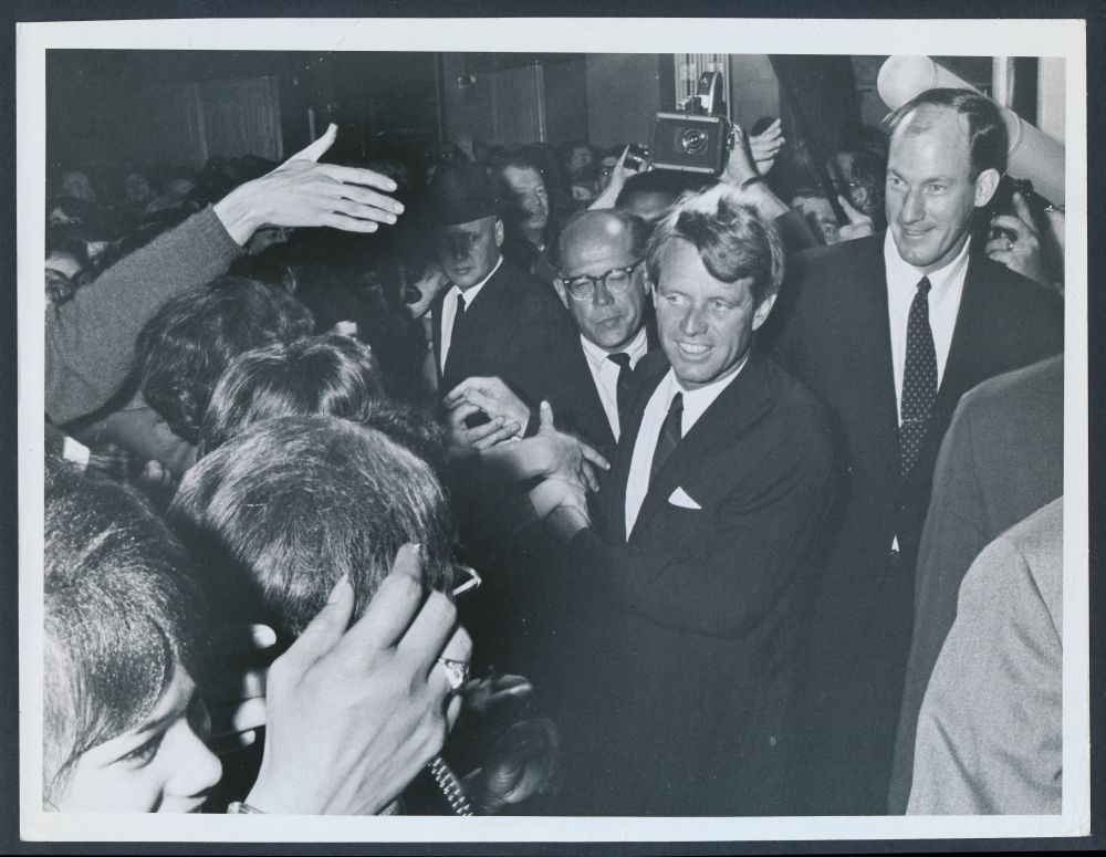 Lot # 331: 1968 Robert Kennedy, Eerie Photo Taken Shortly Before Death ...